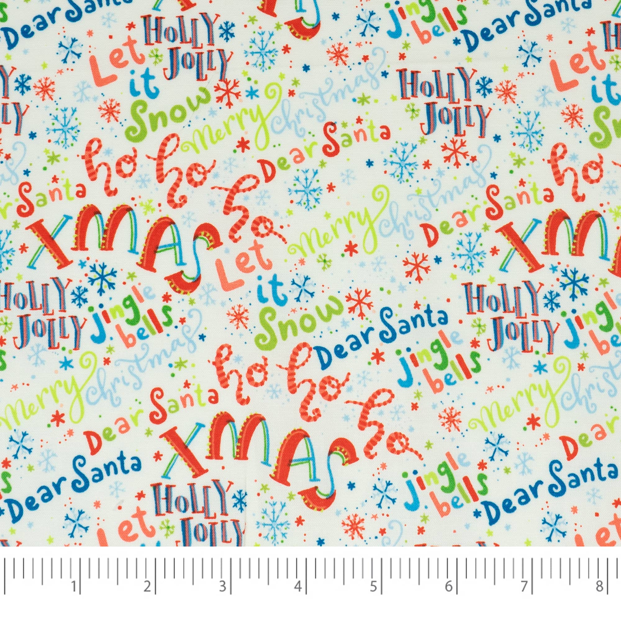 SINGER Christmas Holiday Dear Santa Cotton Fabric